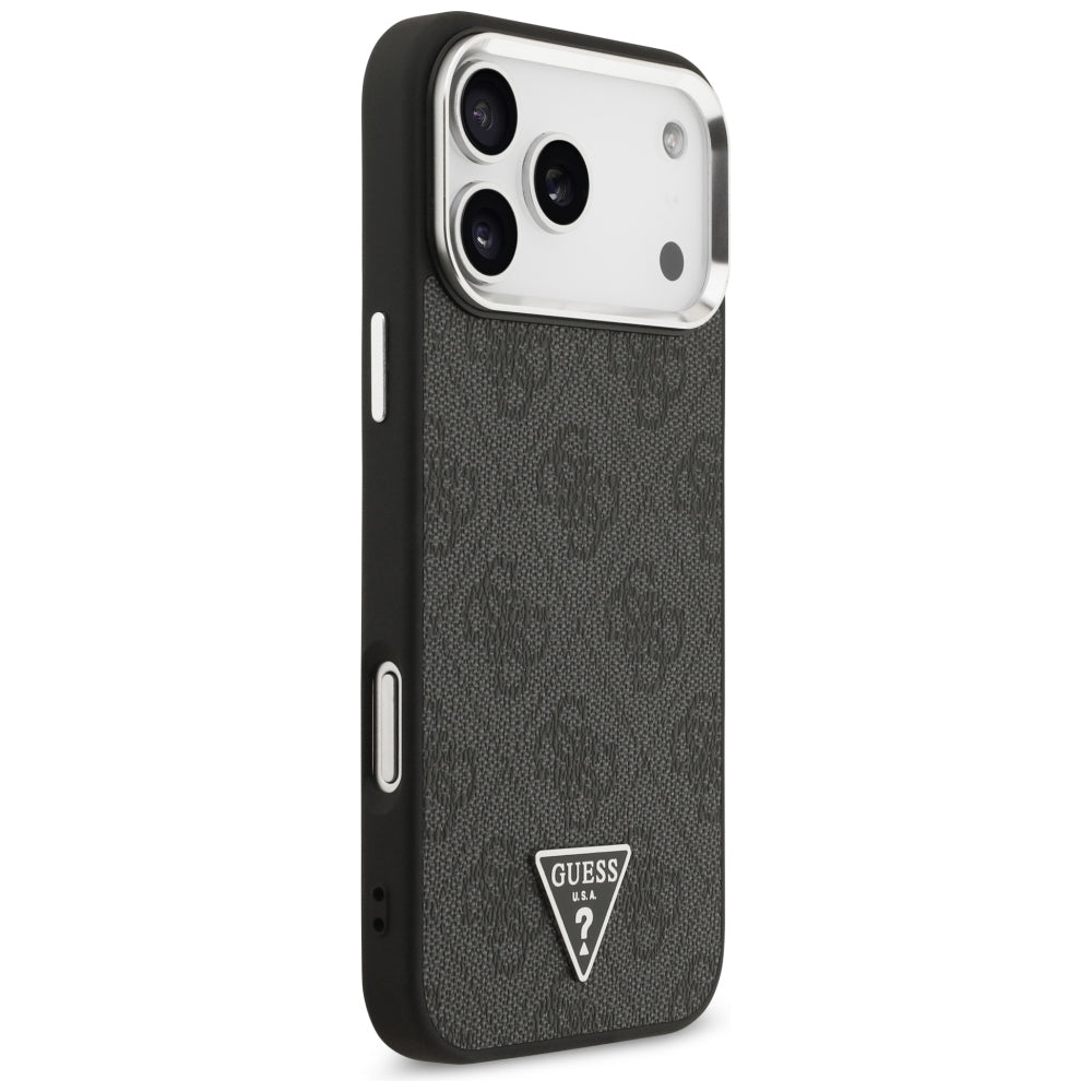 Θήκη MagSafe για Apple iPhone 18 Pro Max / 17 Pro Max, Guess, 4G Triangle Logo, Μαύρη