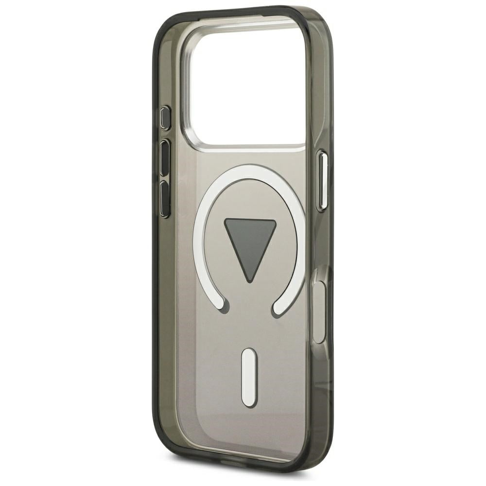 Θήκη MagSafe για Apple iPhone 18 Pro Max / 17 Pro Max, Guess, IML Gradient Triangle Logo, Μαύρη