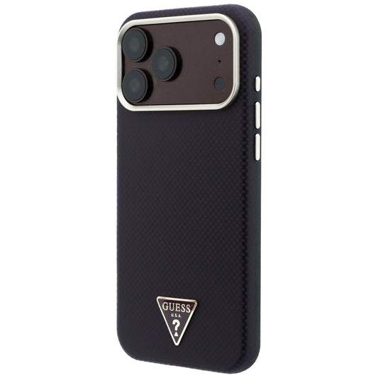 Θήκη MagSafe για Apple iPhone 18 Pro Max / 17 Pro Max, Guess, Λογότυπο Τρίγωνο Kevlar, Βυσσινί