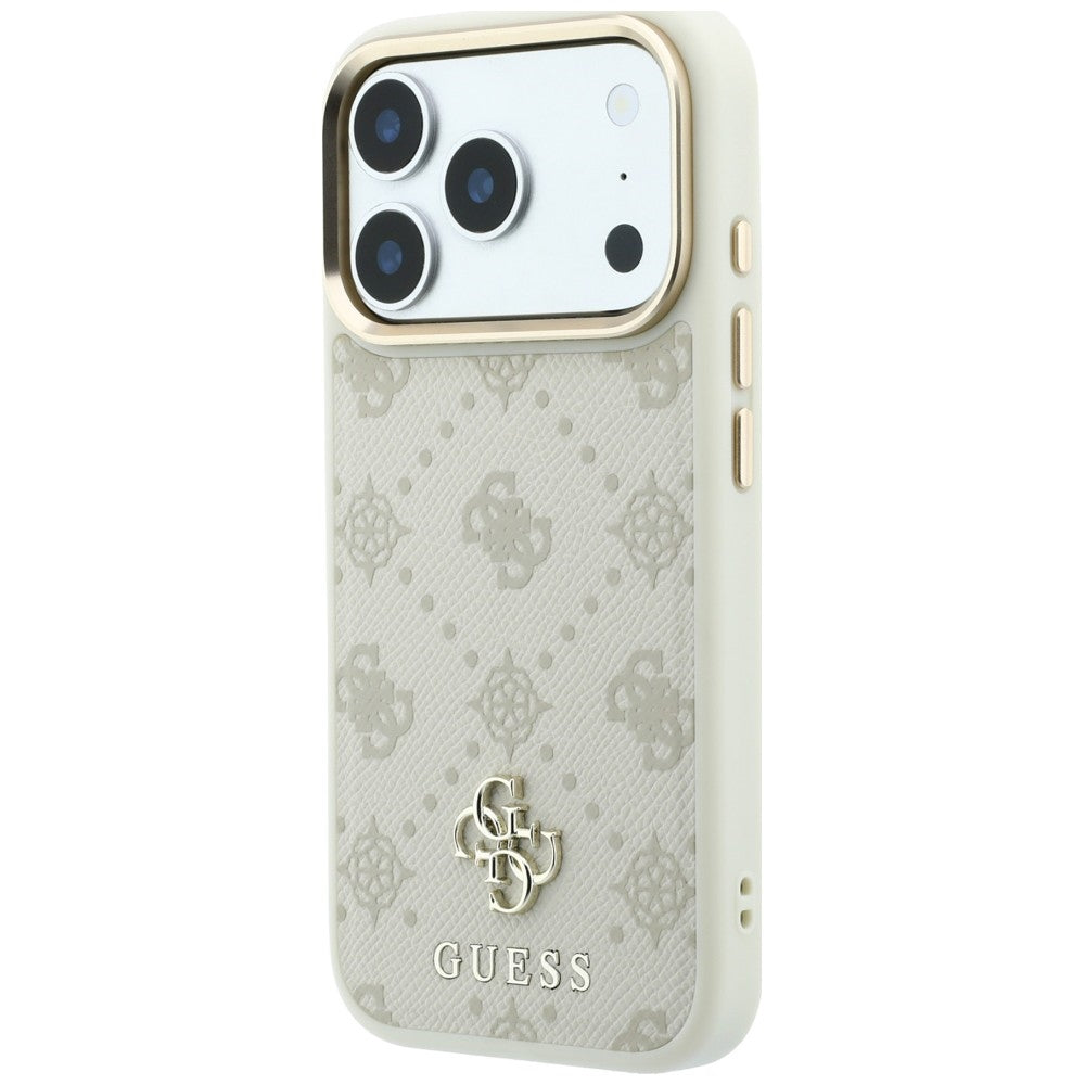 Θήκη MagSafe για Apple iPhone 18 Pro Max / 17 Pro Max, Guess, Peony 4G Small Logo, Μπεζ