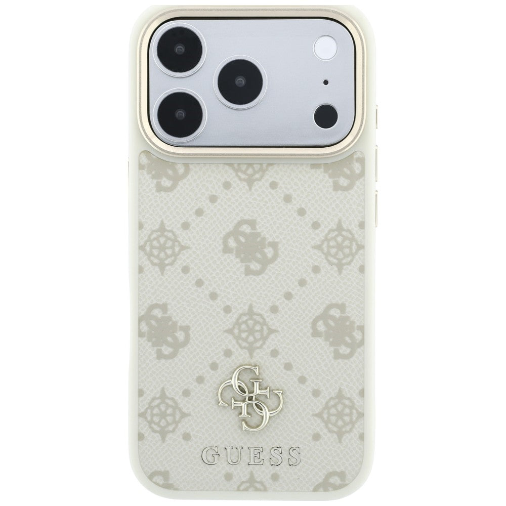 Θήκη MagSafe για Apple iPhone 18 Pro Max / 17 Pro Max, Guess, Peony 4G Small Logo, Μπεζ