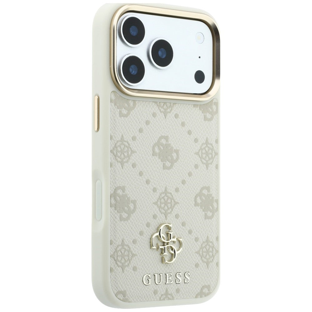 Θήκη MagSafe για Apple iPhone 18 Pro Max / 17 Pro Max, Guess, Peony 4G Small Logo, Μπεζ