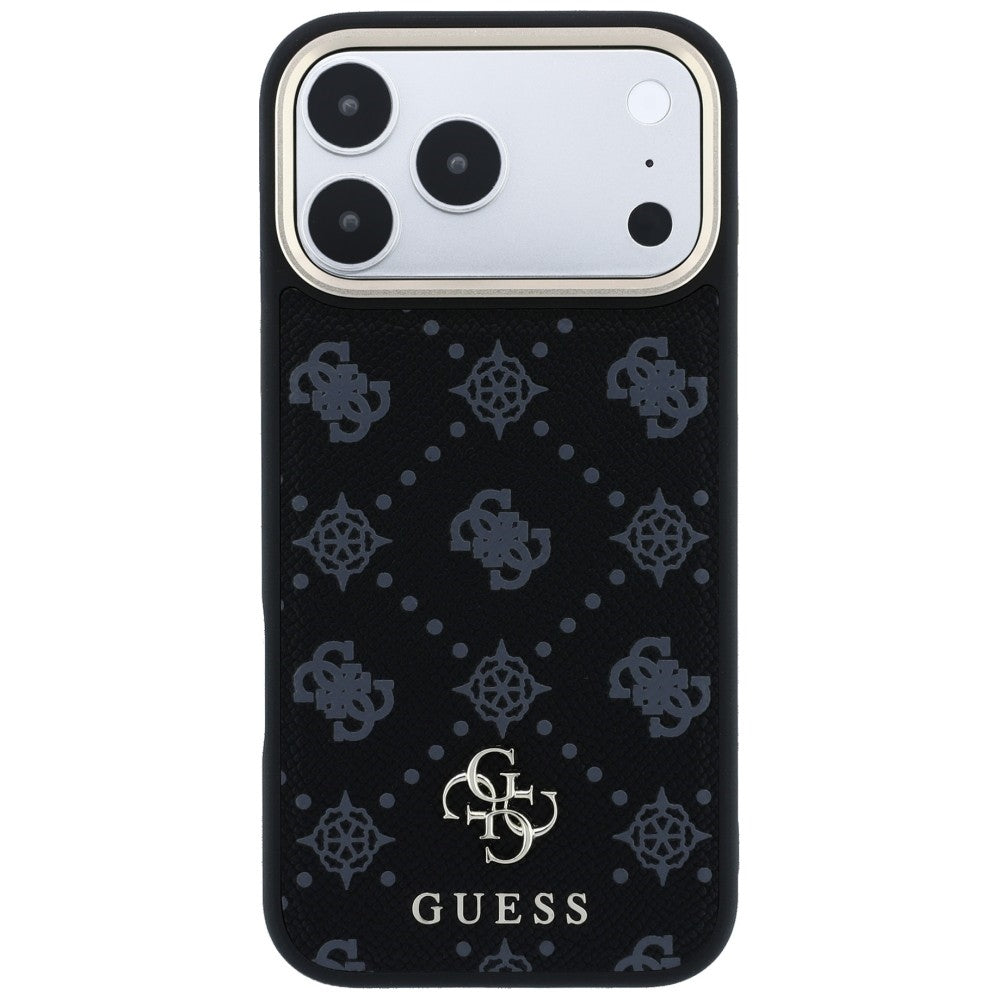 Θήκη MagSafe για Apple iPhone 18 Pro Max / 17 Pro Max, Guess, Peony 4G Small Logo, Μαύρη