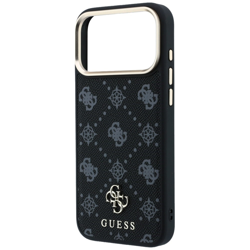 Θήκη MagSafe για Apple iPhone 18 Pro Max / 17 Pro Max, Guess, Peony 4G Small Logo, Μαύρη