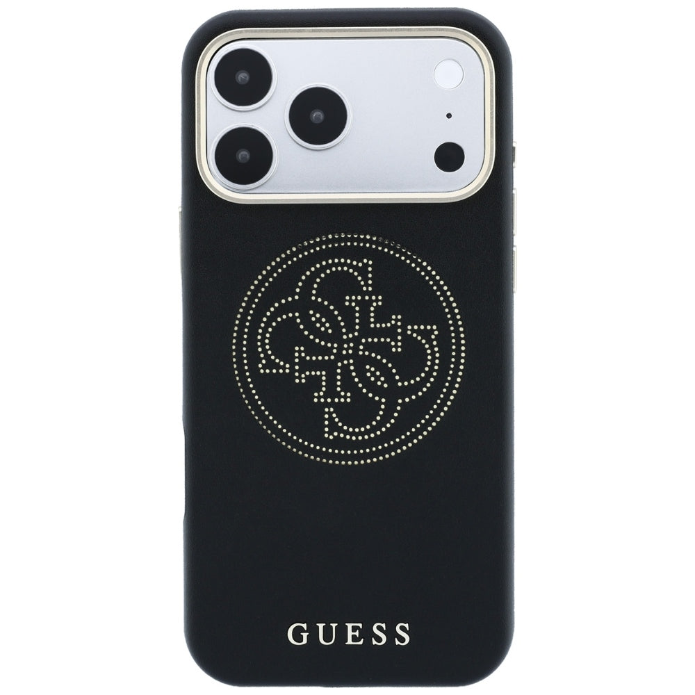 Θήκη MagSafe για Apple iPhone 18 Pro Max / 17 Pro Max, Guess, Διάτρητη 4G, Μαύρη