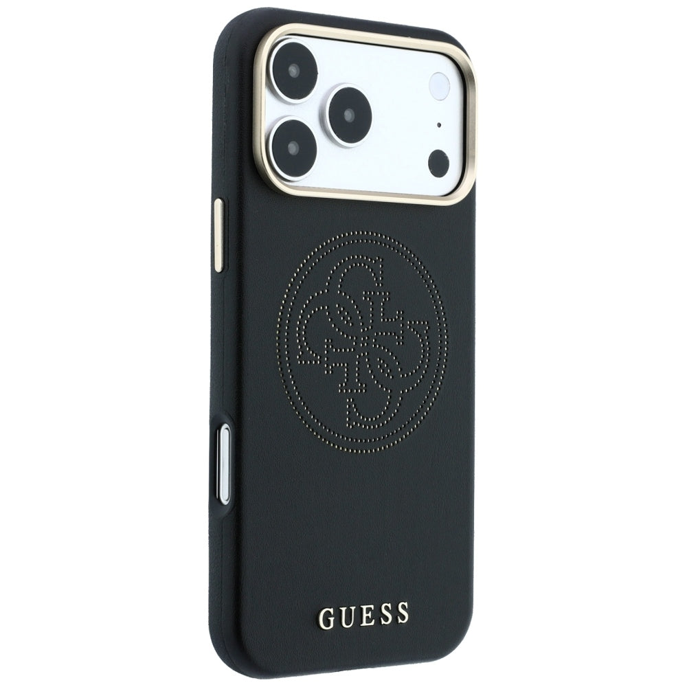 Θήκη MagSafe για Apple iPhone 18 Pro Max / 17 Pro Max, Guess, Διάτρητη 4G, Μαύρη