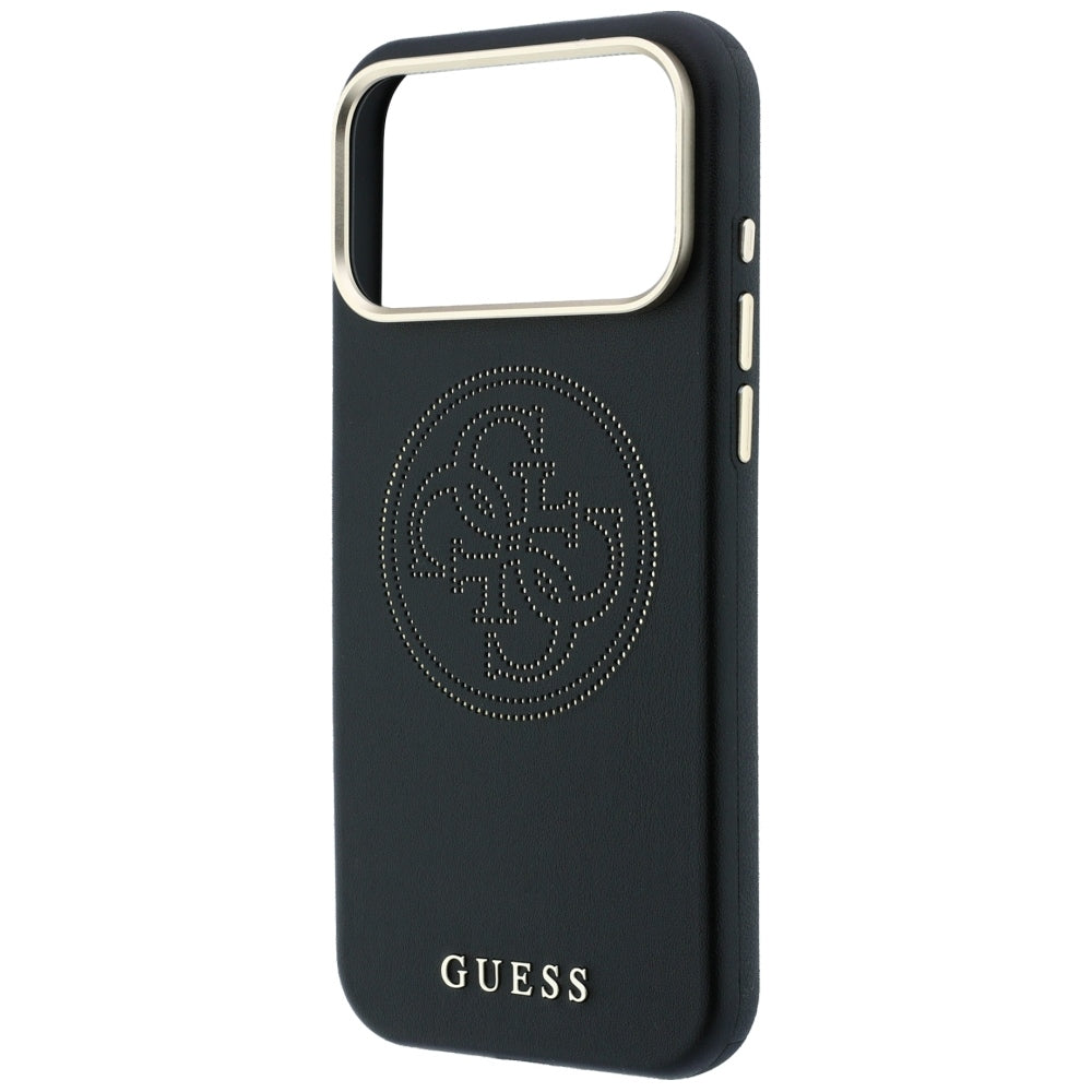 Θήκη MagSafe για Apple iPhone 18 Pro Max / 17 Pro Max, Guess, Διάτρητη 4G, Μαύρη
