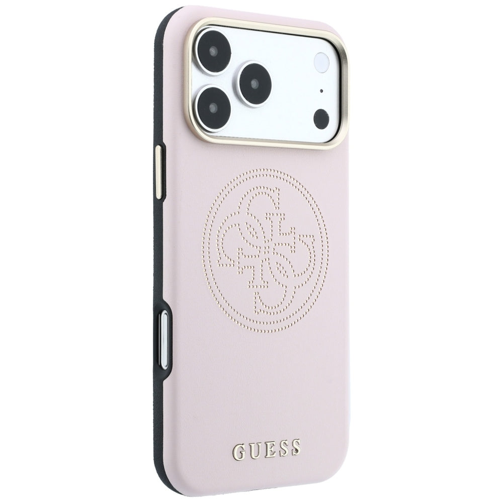 Θήκη MagSafe για Apple iPhone 18 Pro Max / 17 Pro Max, Guess, Διάτρητη 4G, Ροζ