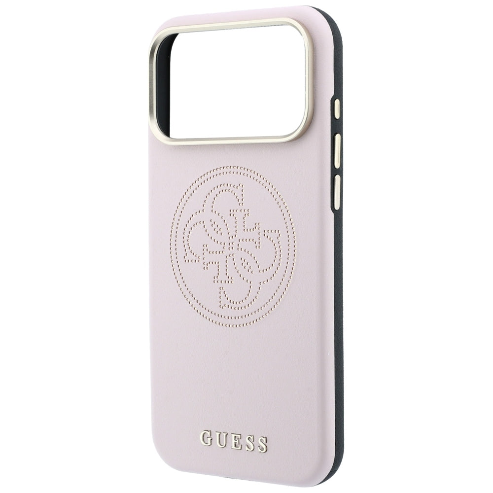 Θήκη MagSafe για Apple iPhone 18 Pro Max / 17 Pro Max, Guess, Διάτρητη 4G, Ροζ