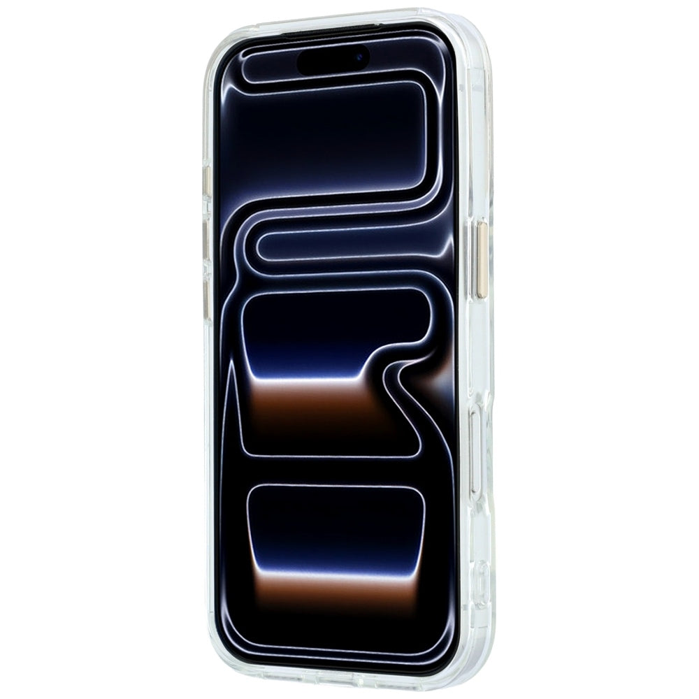 Θήκη MagSafe για Apple iPhone 18 Pro Max / 17 Pro Max, Guess, Ring Stand Script Metal Logo, Διαφανής