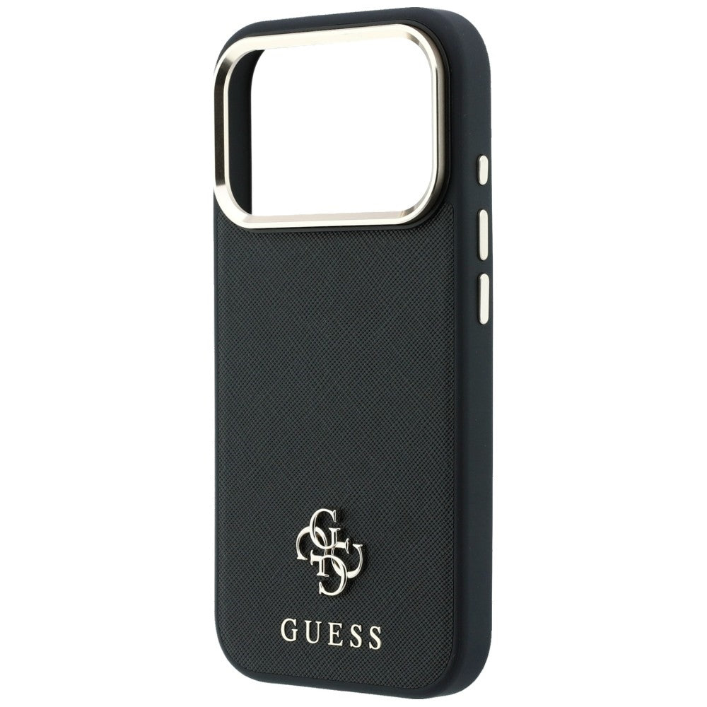 Θήκη MagSafe για Apple iPhone 18 Pro Max / 17 Pro Max, Guess, Saffiano Small 4G Classic, Μαύρο