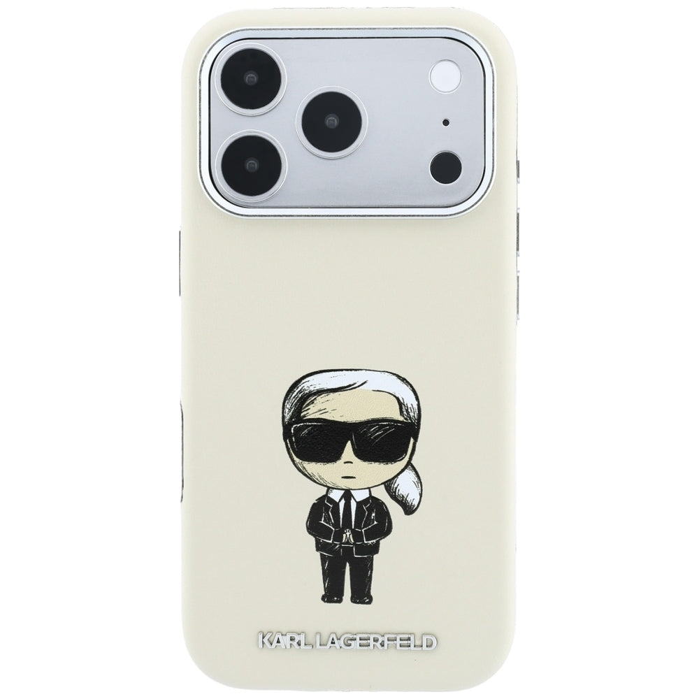Θήκη MagSafe για Apple iPhone 18 Pro Max / 17 Pro Max, Karl Lagerfeld, Ikonik Sketch, Μπεζ