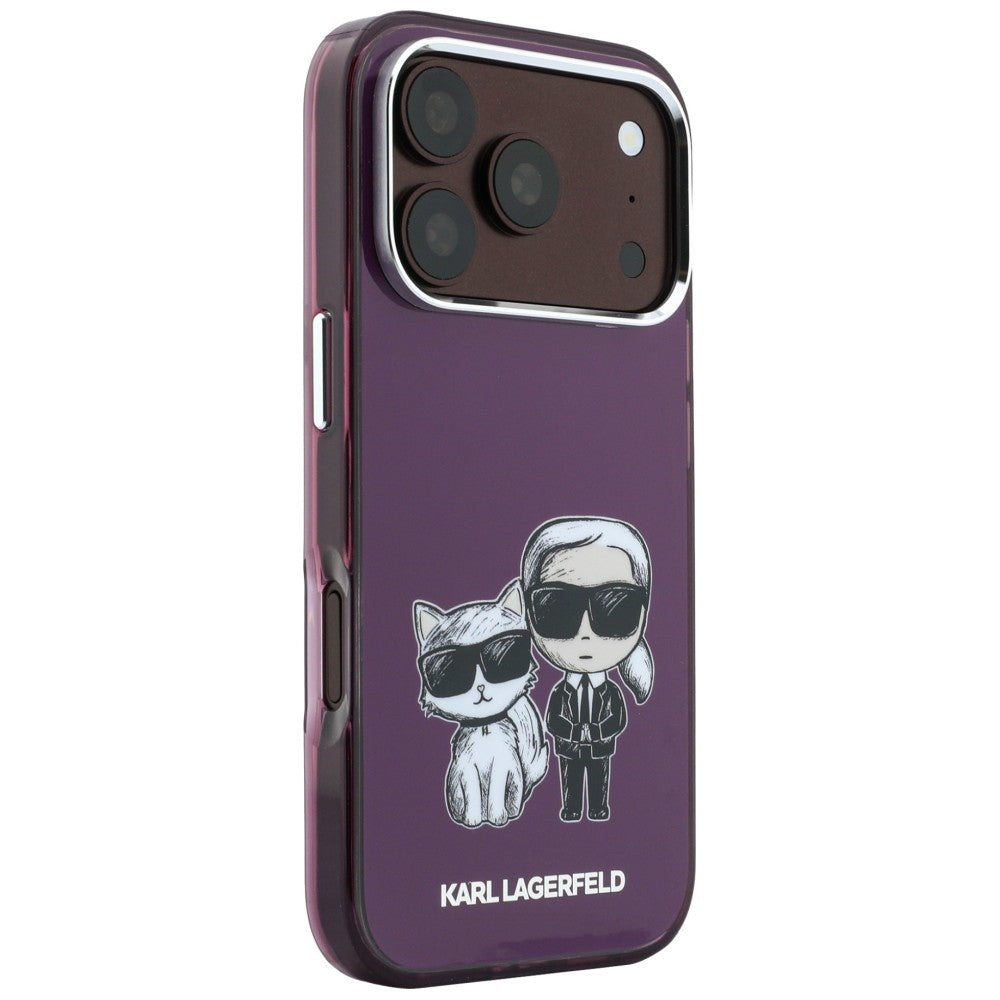 Θήκη MagSafe για Apple iPhone 18 Pro Max / 17 Pro Max, Karl Lagerfeld, IML KC Bodies Sketch Print, Βυσσινί
