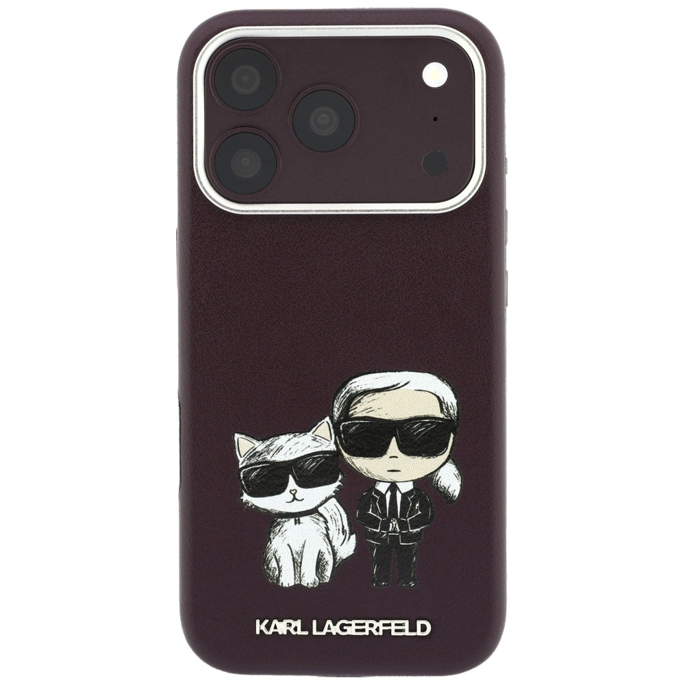 Θήκη MagSafe για Apple iPhone 18 Pro Max / 17 Pro Max, Karl Lagerfeld, KC Bodies Sketch, Βυσσινί