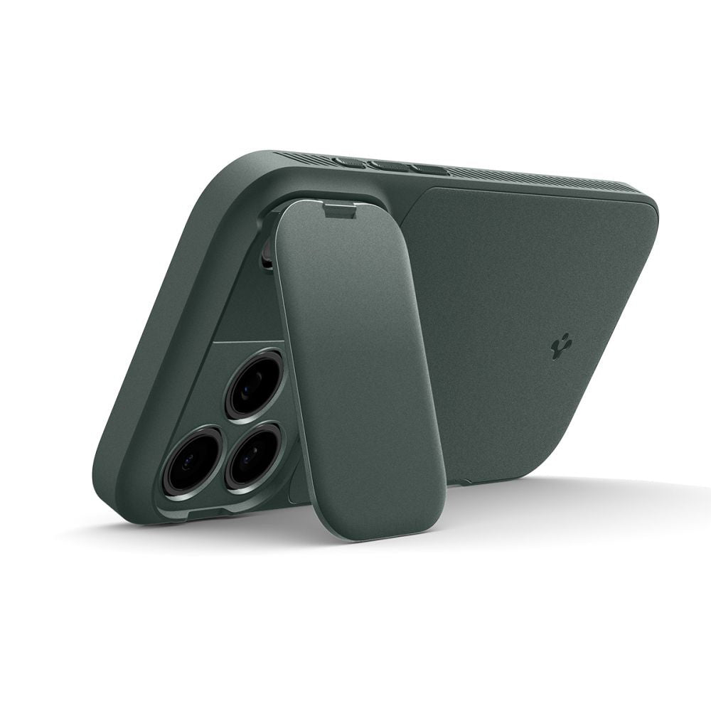MagSafe Case for Apple iPhone 18 Pro Max / 17 Pro Max, Spigen, Optik Armor, Green ACS09901