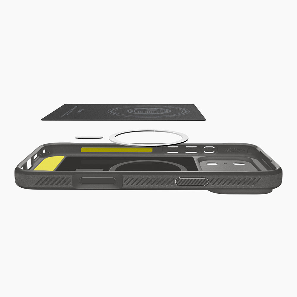 MagSafe Case for Apple iPhone 18 Pro Max / 17 Pro Max, Spigen, Rugged Armor, Gray ACS12110