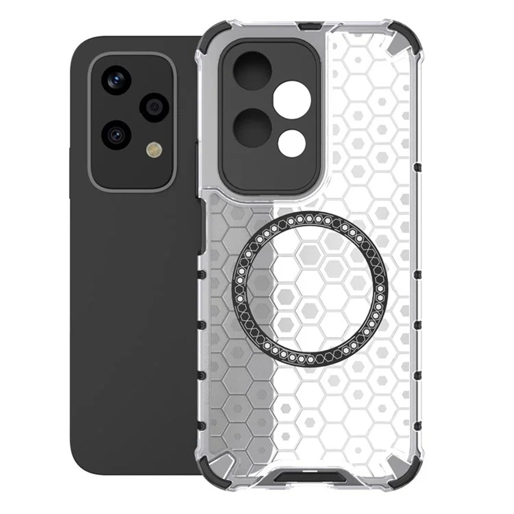 Θήκη MagSafe για Honor 200 Lite, Techsuit, HoneyComb Shield, Λευκό