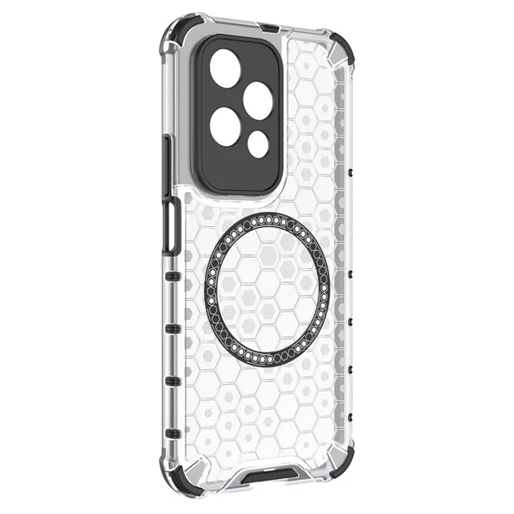 Θήκη MagSafe για Honor 200 Lite, Techsuit, HoneyComb Shield, Λευκό