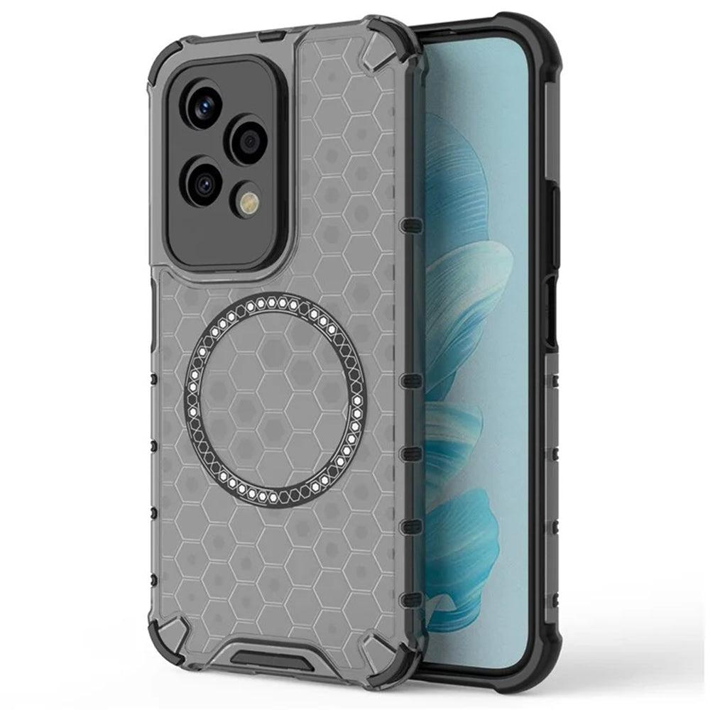 Θήκη MagSafe για Honor 200 Lite, Techsuit, HoneyComb Shield, Μαύρο