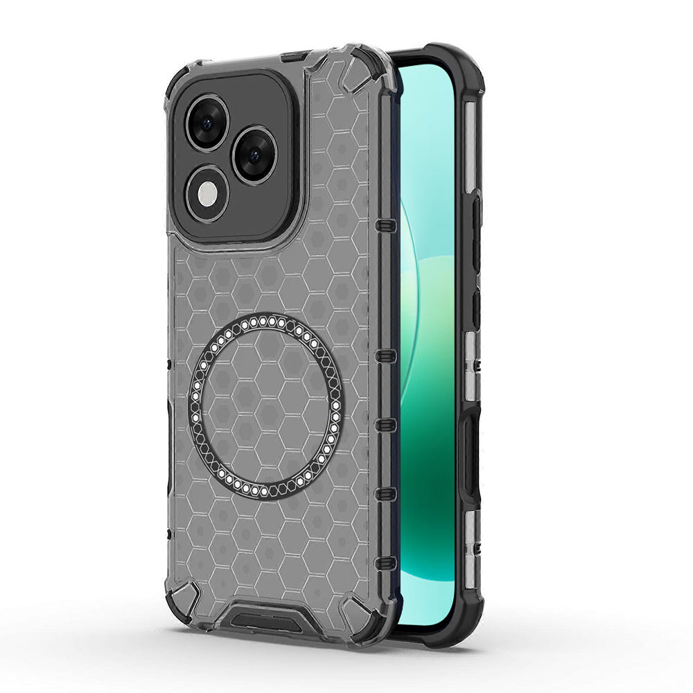 Θήκη MagSafe για Honor 400 Lite, Techsuit, HoneyComb Shield, Μαύρη