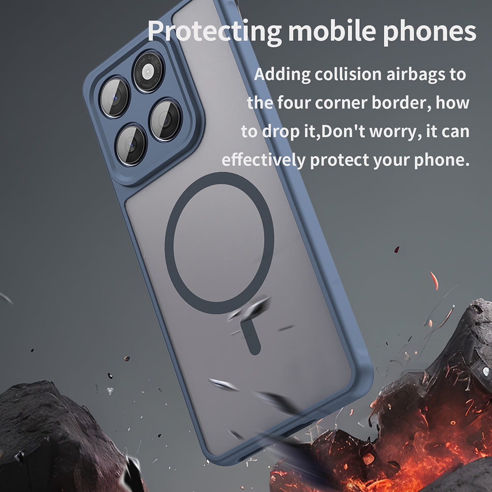 Θήκη MagSafe για Motorola Edge 60 Fusion / Edge 60, Techsuit, HaloFrost II, Μπλε Σκούρο