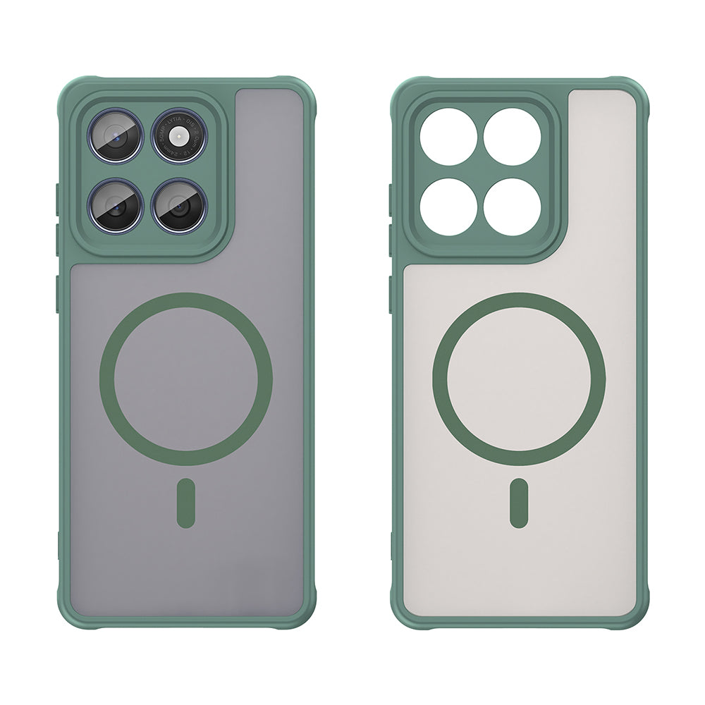 Θήκη MagSafe για Motorola Edge 60 Fusion / Edge 60, Techsuit, HaloFrost II, Πράσινο