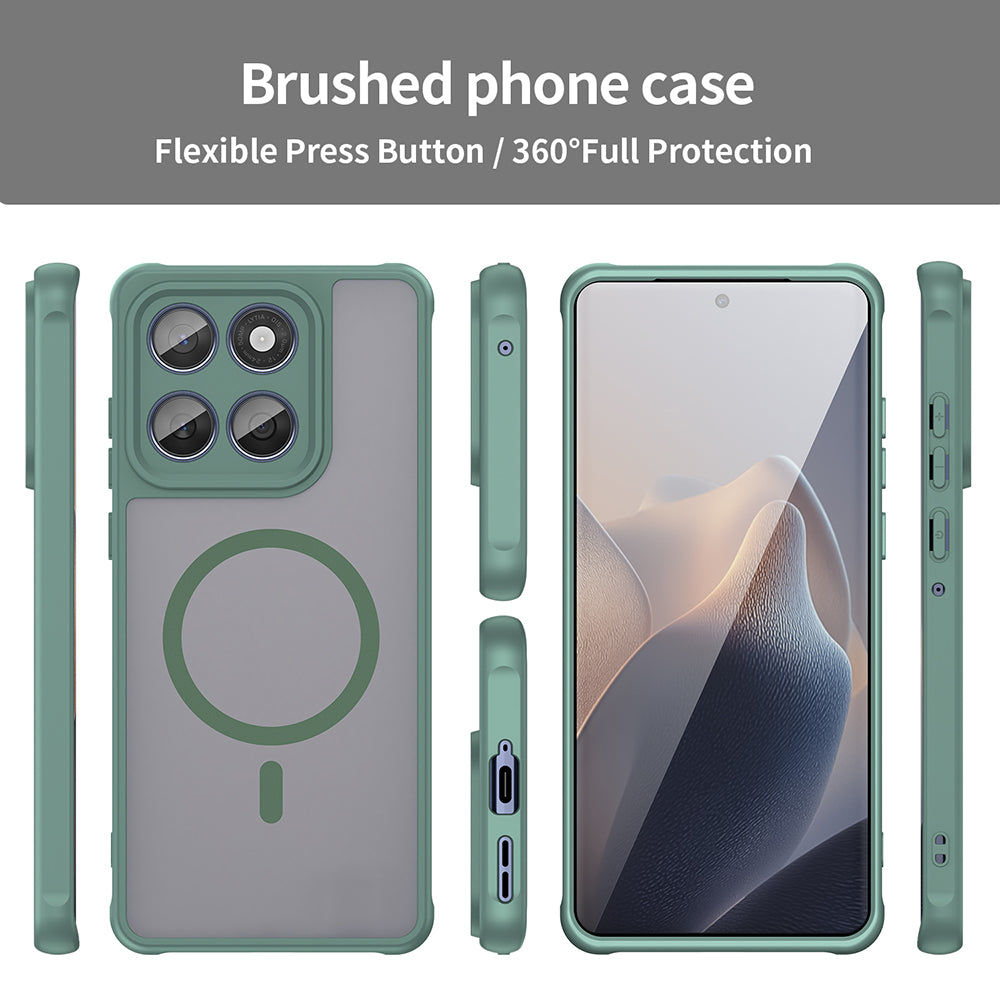 Θήκη MagSafe για Motorola Edge 60 Fusion / Edge 60, Techsuit, HaloFrost II, Πράσινο