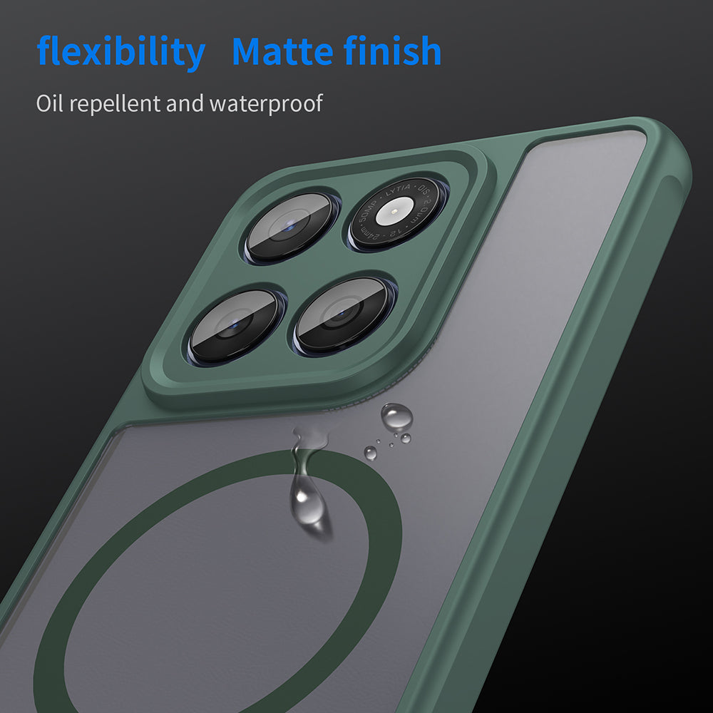 Θήκη MagSafe για Motorola Edge 60 Fusion / Edge 60, Techsuit, HaloFrost II, Πράσινο