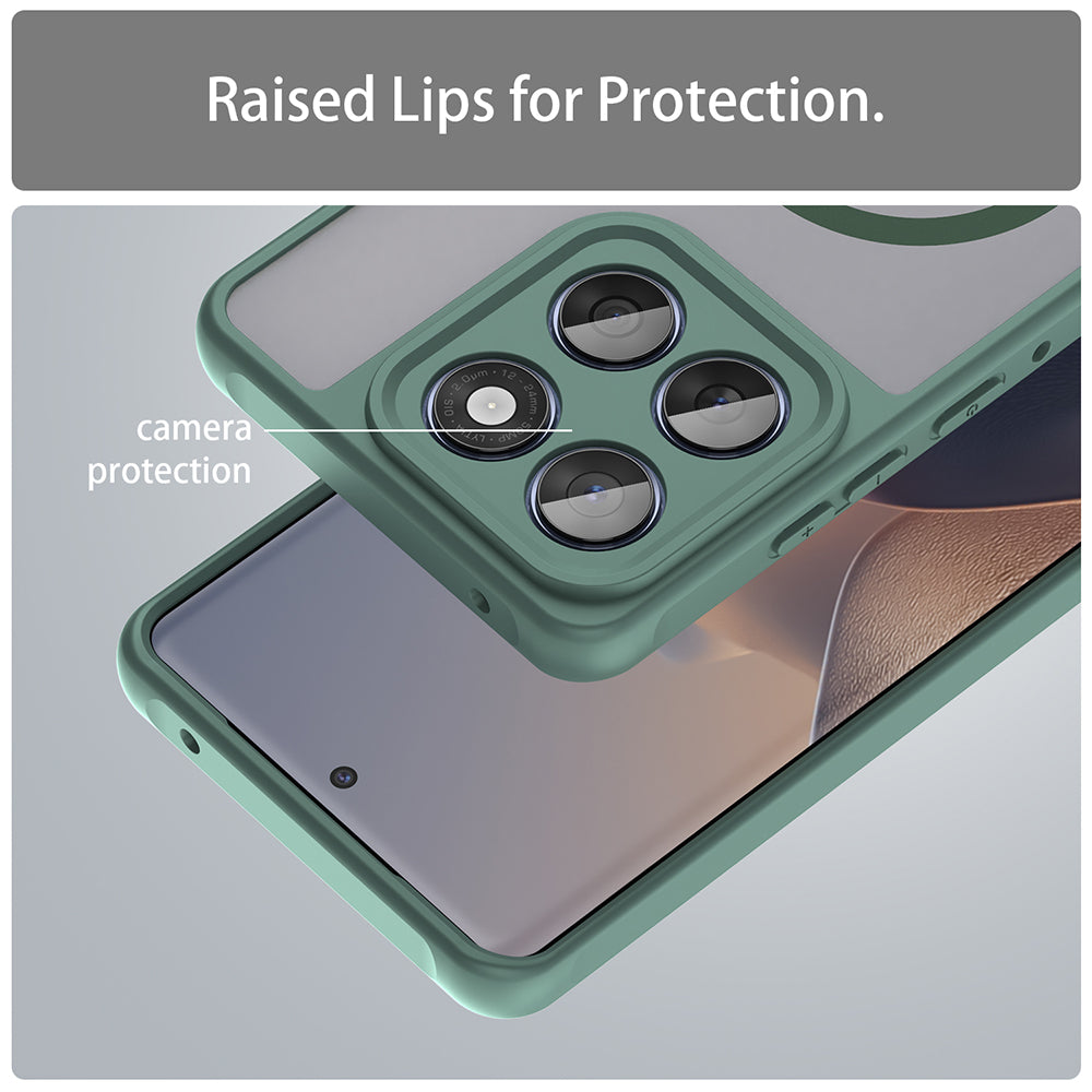 Θήκη MagSafe για Motorola Edge 60 Fusion / Edge 60, Techsuit, HaloFrost II, Πράσινο
