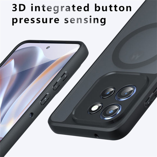 Θήκη MagSafe για Motorola Edge 60 Neo / Edge 50 Neo / ThinkPhone 25, Techsuit, PureFrost, Μαύρη Σατέν