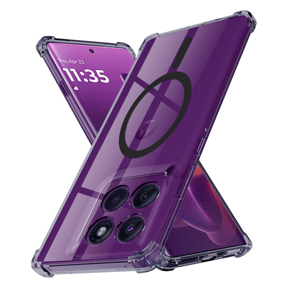 Θήκη MagSafe για Motorola Edge 60 Pro, Techsuit, Ανθεκτική σε Κρούσεις Διαφανής, Καπνιστή