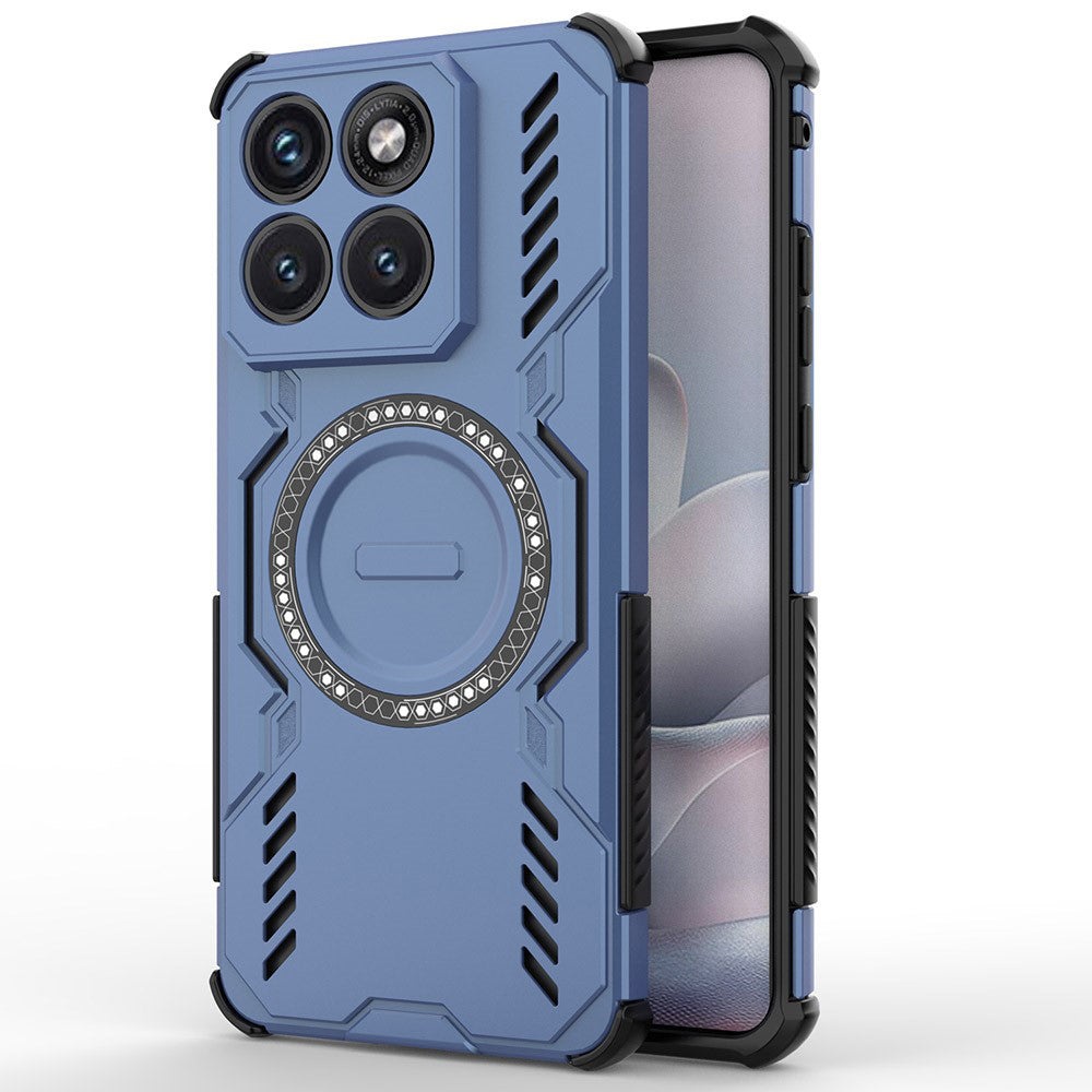 Θήκη MagSafe για Motorola Edge 70 Fusion, Techsuit, ArmorMag, Μπλε