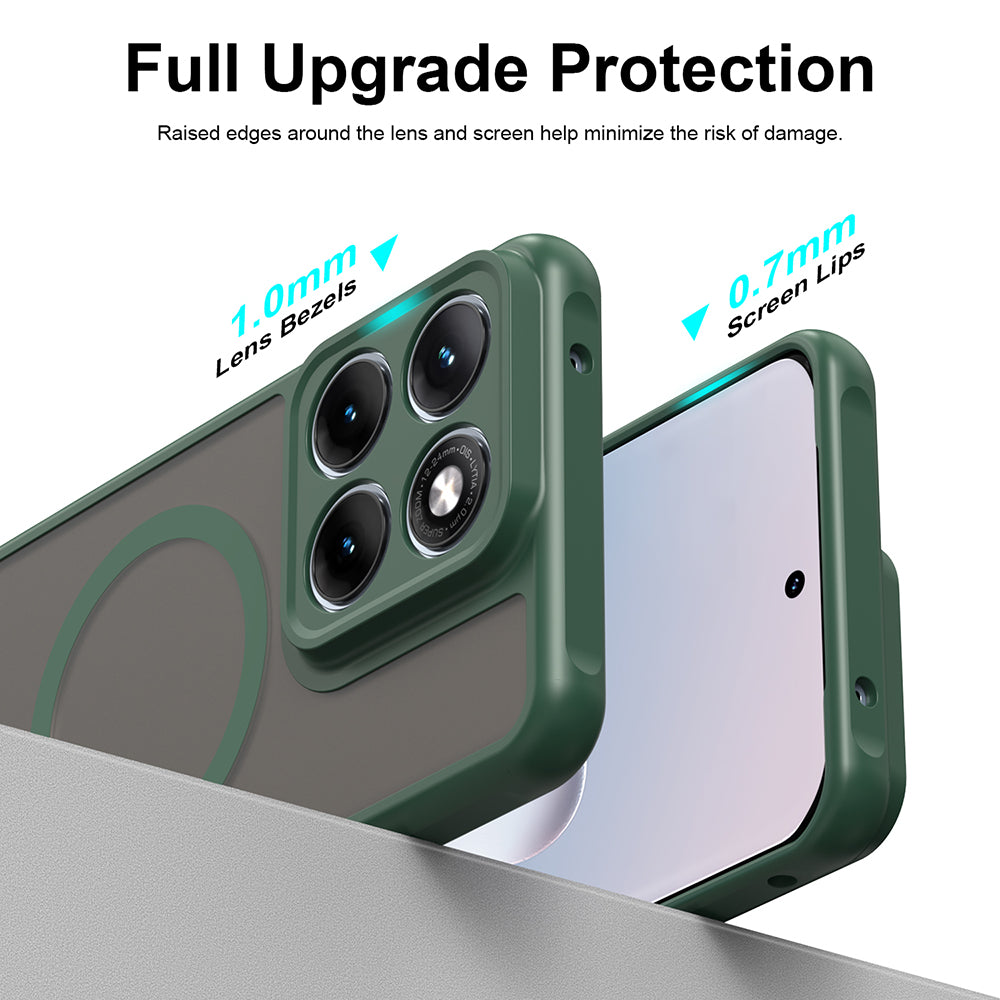 Θήκη MagSafe για Motorola Edge 70 Fusion, Techsuit, HaloFrost II, Πράσινο