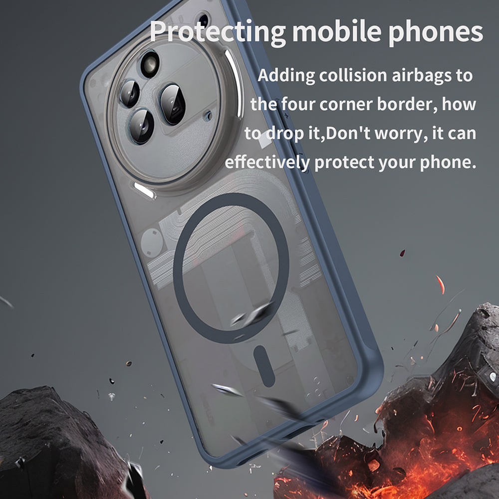 Θήκη MagSafe για Nothing Phone (3a) Pro, Techsuit, HaloFrost II, Μπλε Σκούρο