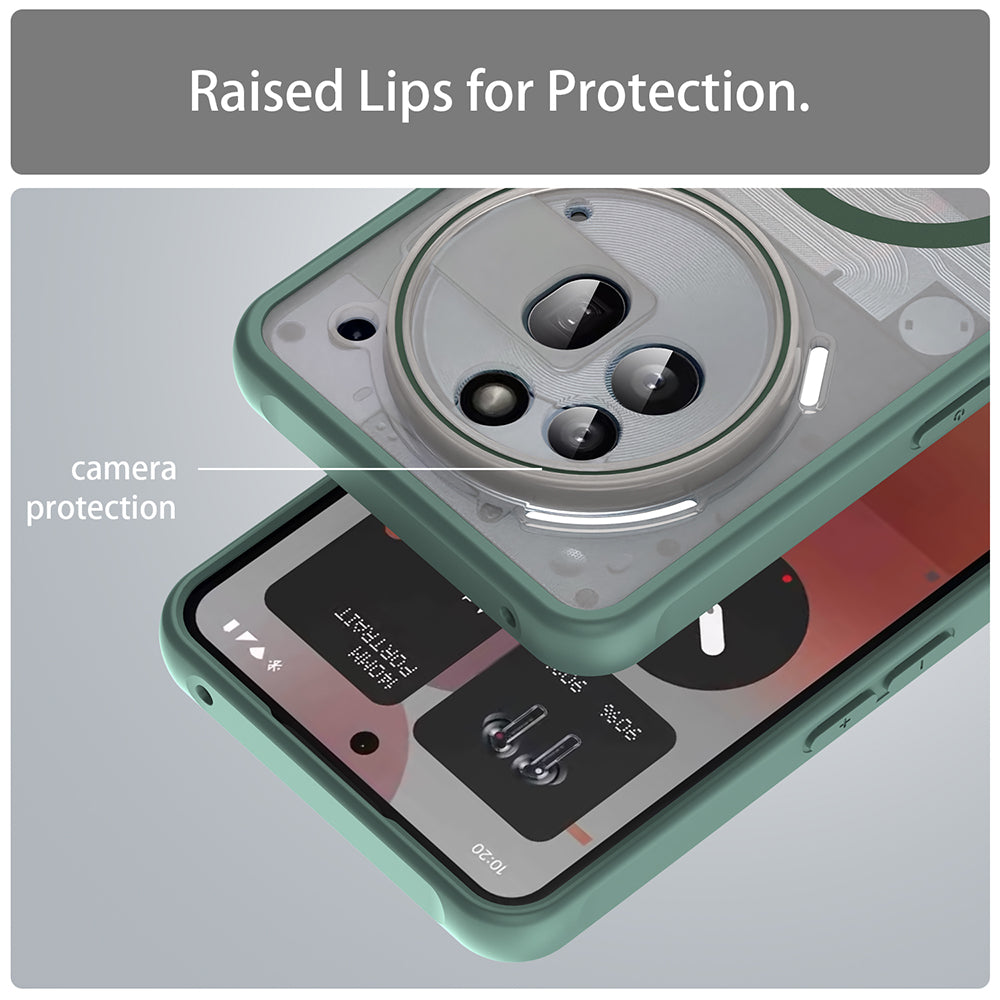 Θήκη MagSafe για Nothing Phone (3a) Pro, Techsuit, HaloFrost II, Πράσινο