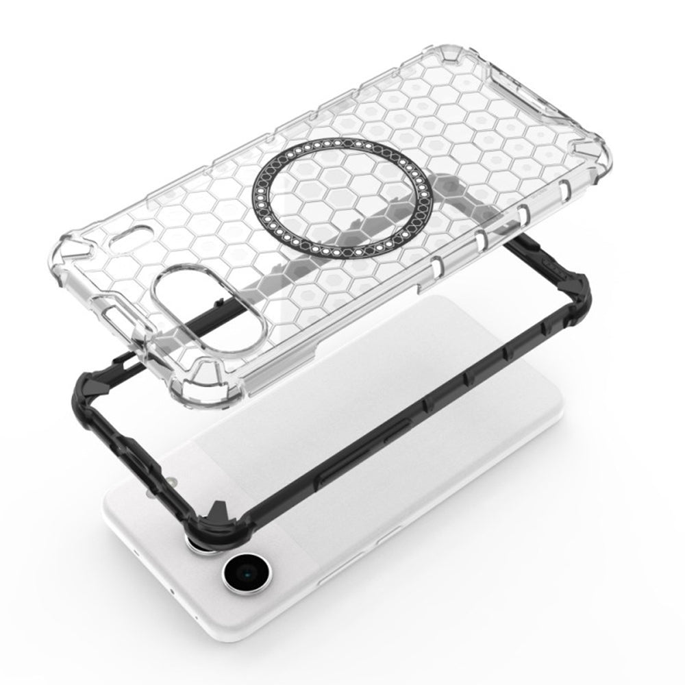Θήκη MagSafe για OnePlus Nord 4, Techsuit, HoneyComb Shield, Λευκό