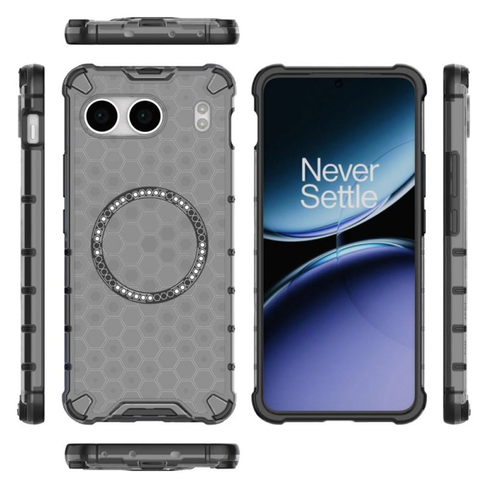 Θήκη MagSafe για OnePlus Nord 4, Techsuit, HoneyComb Shield, Μαύρη