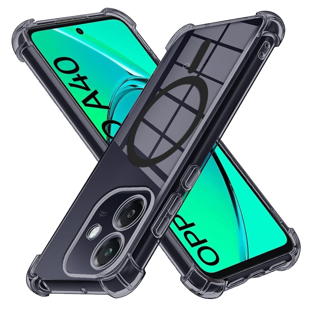 Θήκη MagSafe για Oppo A3 4G, Techsuit, Ανθεκτική σε Κρούσεις Διαφανής, Καπνιστή