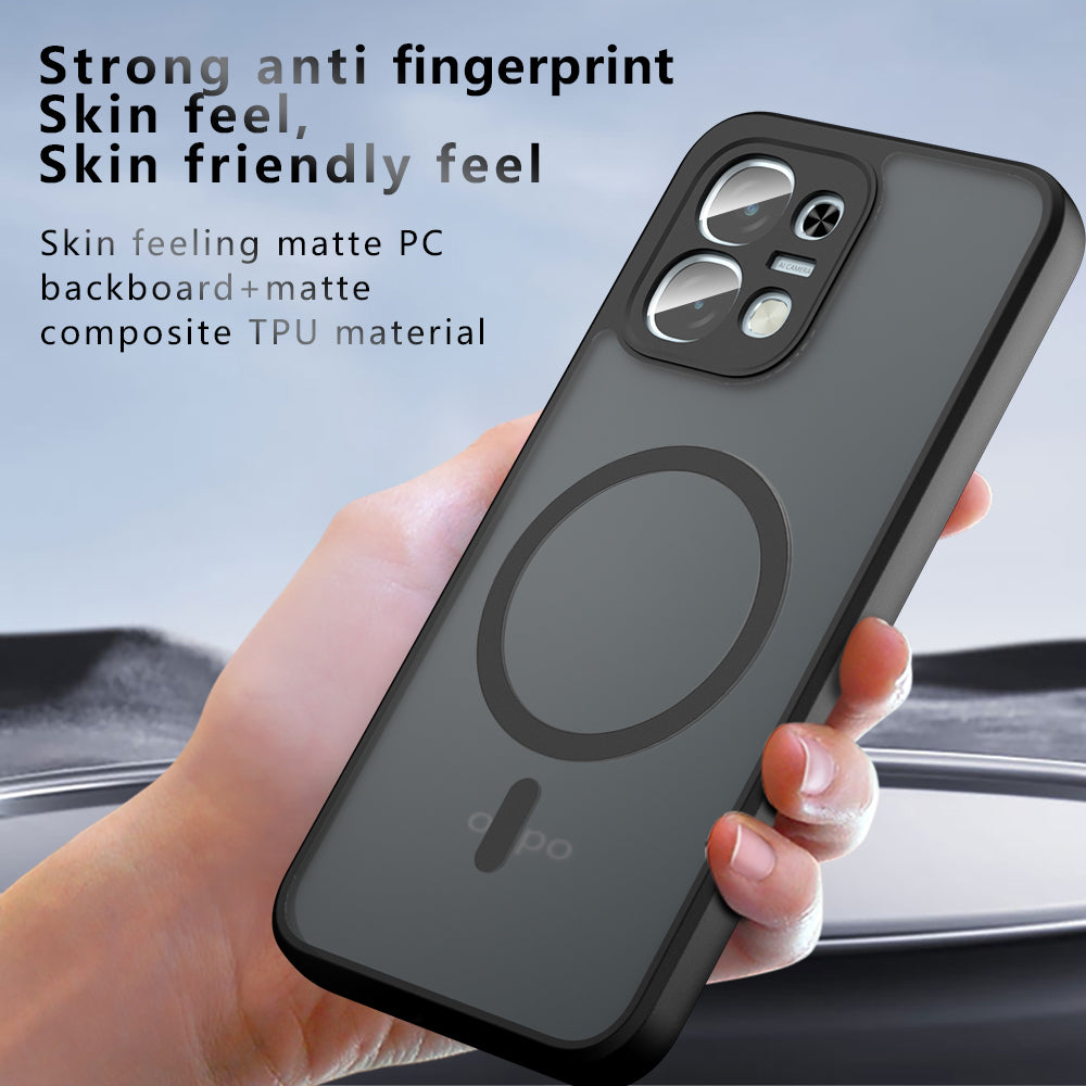 Θήκη MagSafe για Oppo A6 4G, Techsuit, PureFrost, Μαύρο Σατινέ