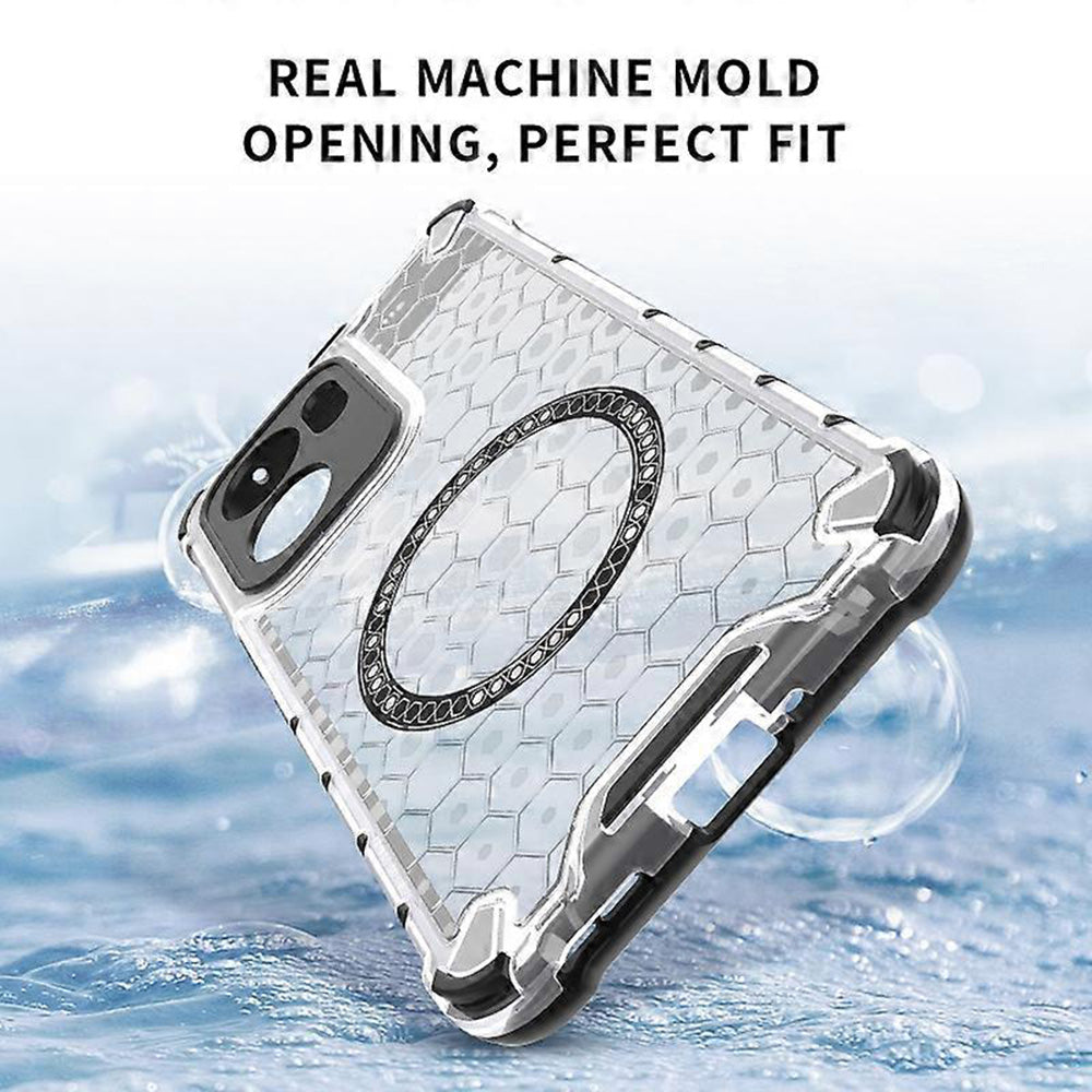 Θήκη MagSafe για Oppo Reno13 FS 5G / Reno13 F 4G / Reno13 F, Techsuit, HoneyComb Shield, Λευκό