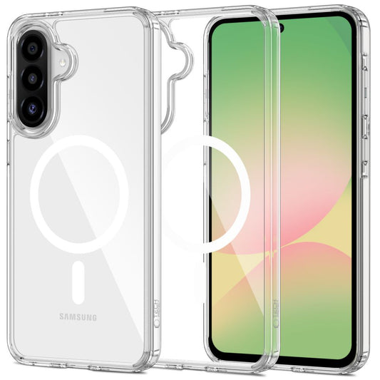 Θήκη MagSafe για Samsung Galaxy A56 A566, Tech-Protect, Flexair Hybrid, Διάφανη