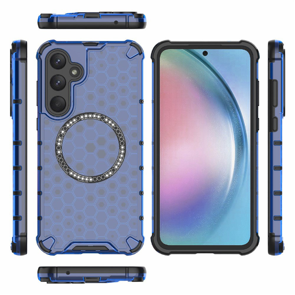 Θήκη MagSafe για Samsung Galaxy A26 A266, Techsuit, HoneyComb Shield, Μπλε