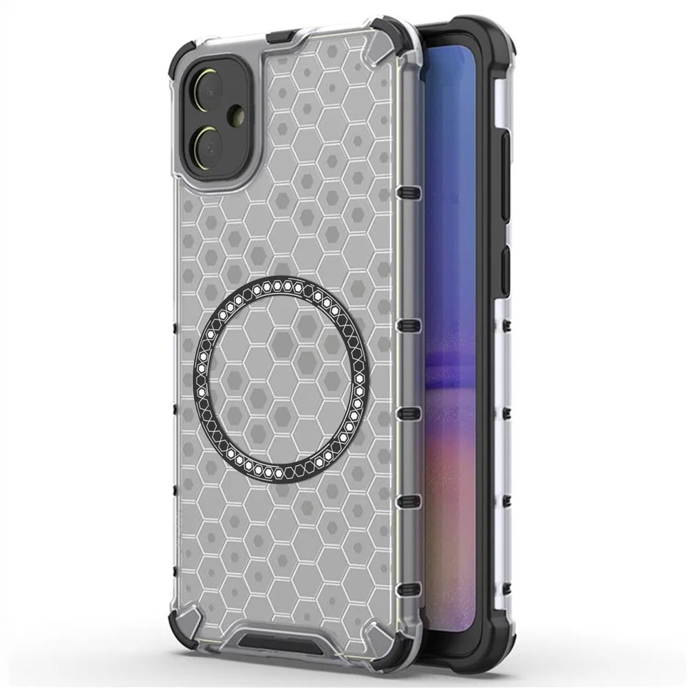 Θήκη MagSafe για Samsung Galaxy A05 A055, Techsuit, HoneyComb Shield, Λευκή