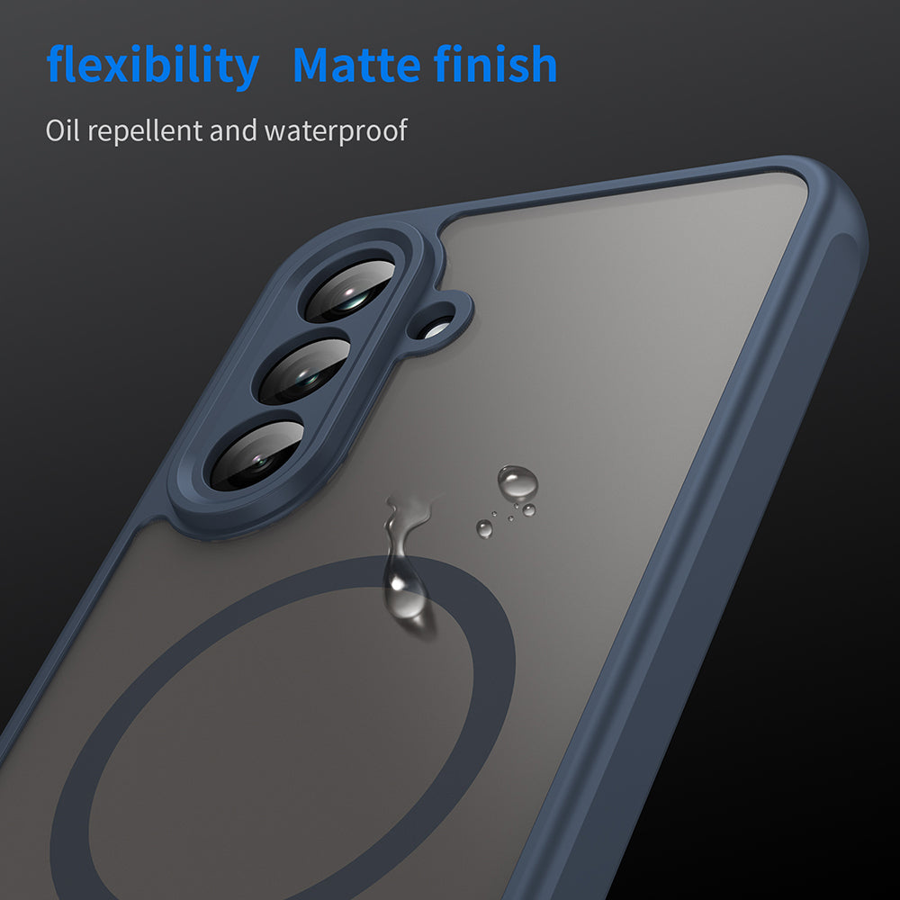 Θήκη MagSafe για Samsung Galaxy A26 A266, Techsuit, HaloFrost II, Μπλε Σκούρο