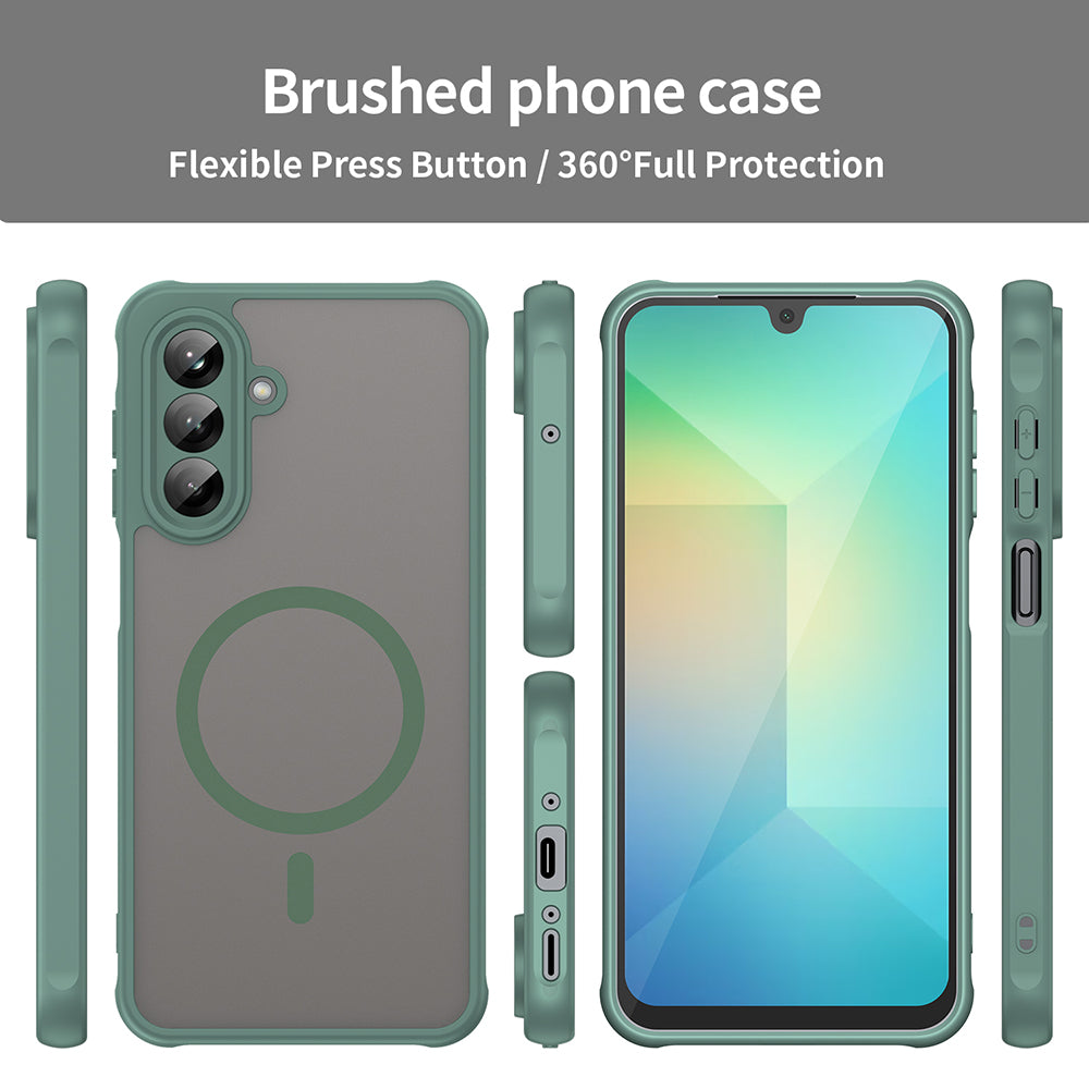 Θήκη MagSafe για Samsung Galaxy A26 A266, Techsuit, HaloFrost II, Πράσινο