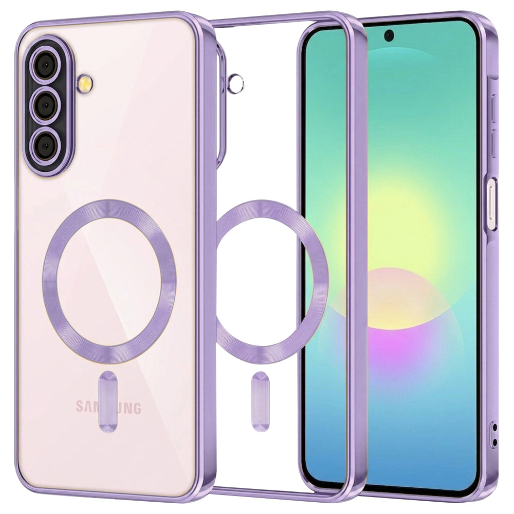 MagSafe Case for Samsung Galaxy A27 5G, Techsuit, Luxury Crystal, Light Purple