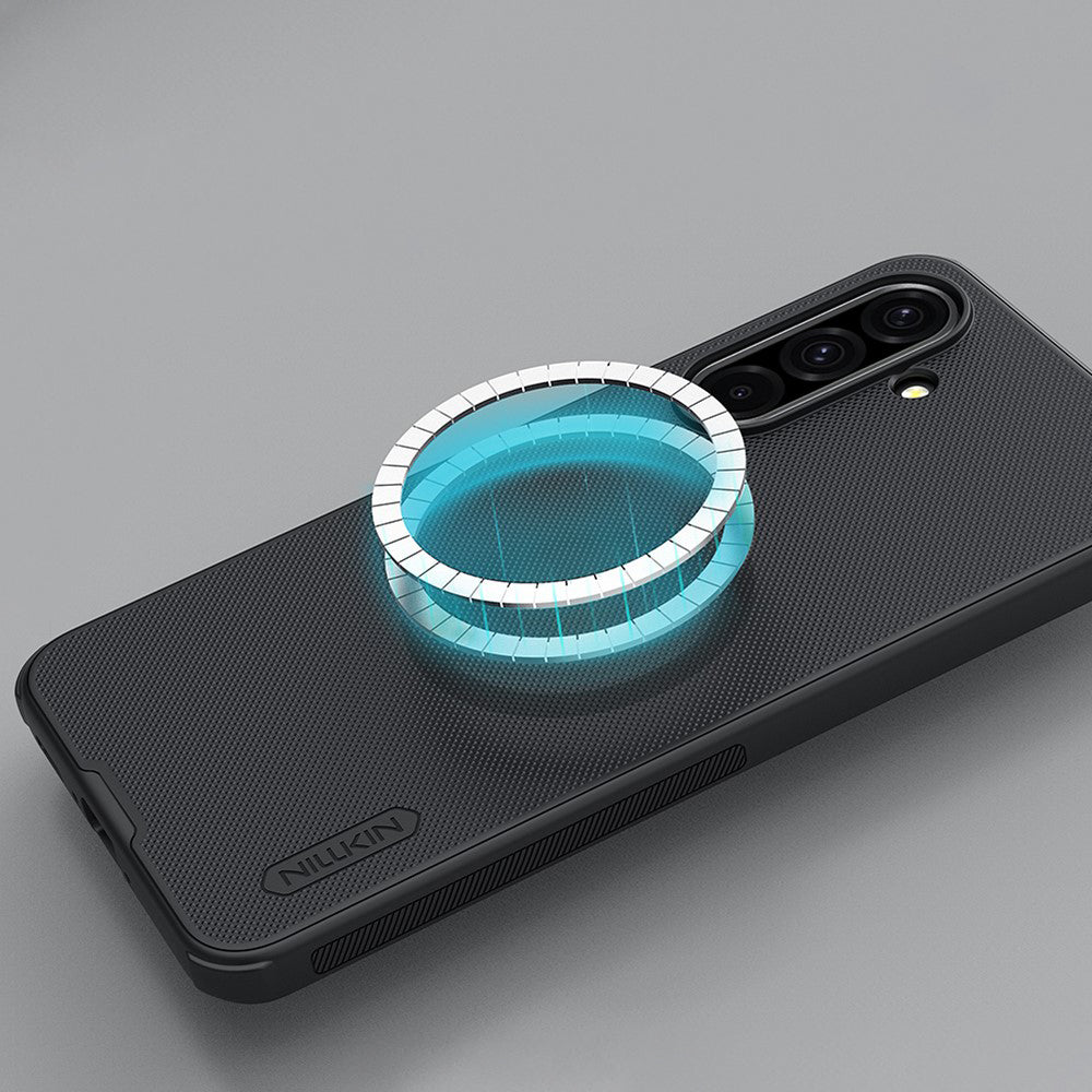 Θήκη MagSafe για Samsung Galaxy A36 A366, Nillkin, Super Shield Pro, Μαύρο Σατινέ