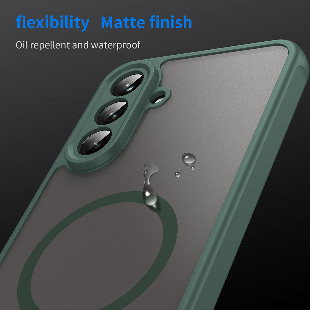 Θήκη MagSafe για Samsung Galaxy A36 A366, Techsuit, HaloFrost II, Πράσινο