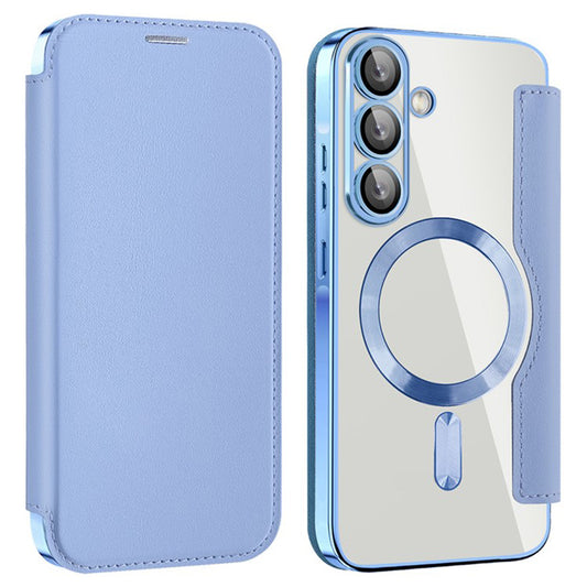 Θήκη MagSafe για Samsung Galaxy A36 A366, Techsuit, SmartMag Book, Μπλε