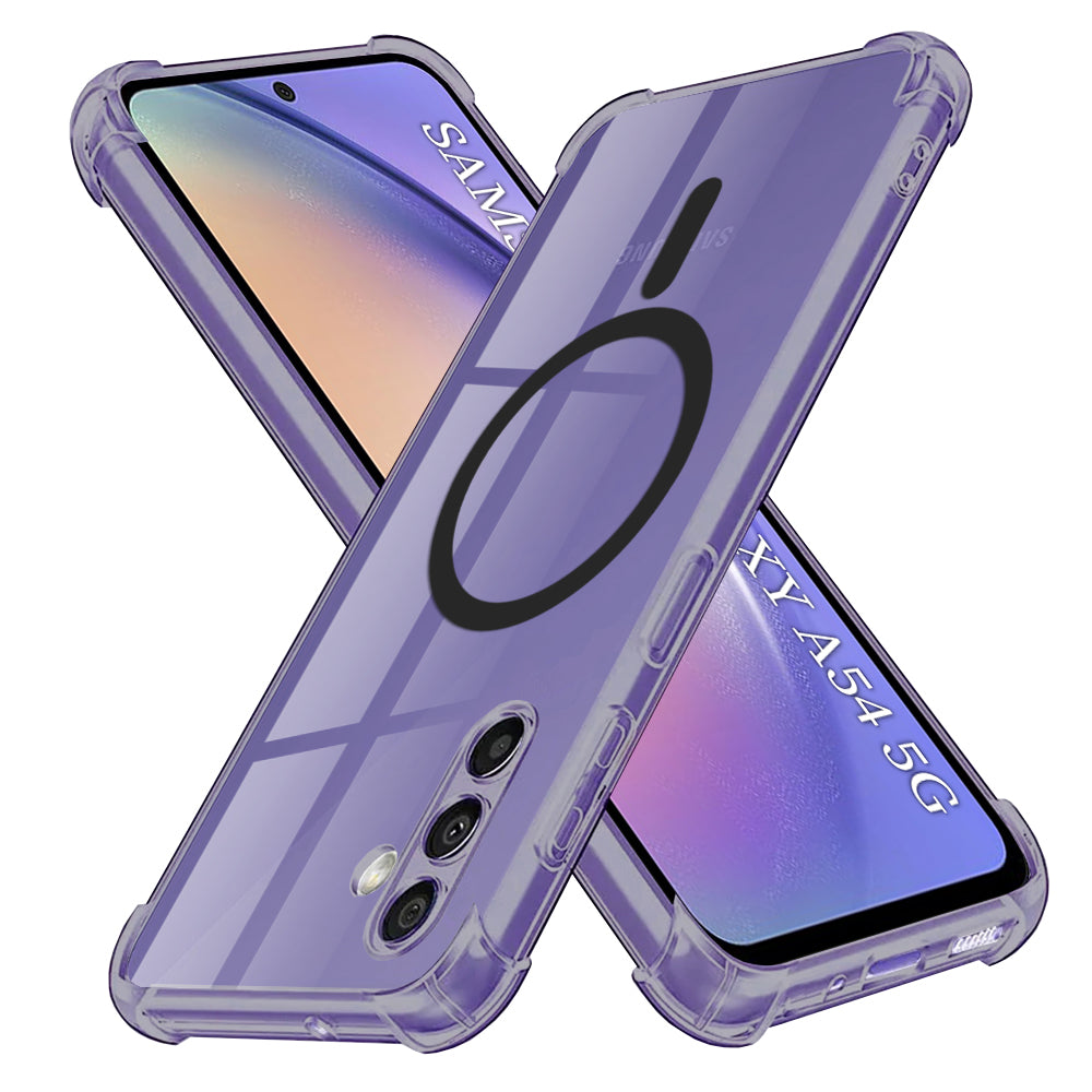 Θήκη MagSafe για Samsung Galaxy A54 A546, Techsuit, Ανθεκτική σε Κρούσεις Διαφανής, Καπνιστή